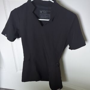 FIGS Black Professional Scrub Top